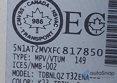 2015 Nissan Rogue S/Sl/Sv z USA, uszkodzony, nr VIN 5N1AT2MVXFC817850